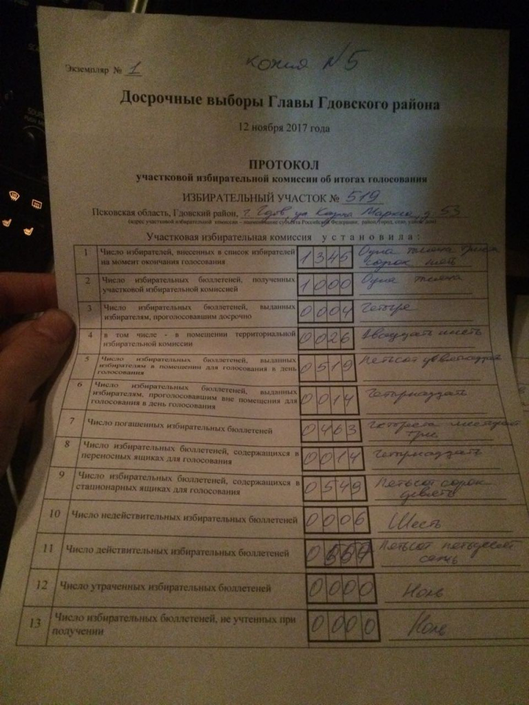 Досрочные выборы Главы Гдовского района